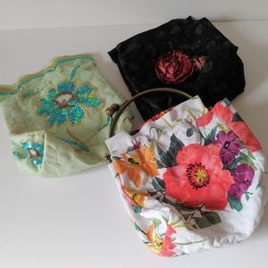 Multipatterned Purses Interchandeable 3 Bags